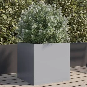 Pflanzgefäß aus silberverzinktem Stahl, 42 x 40 x 39 cm von , Töpfe und Pflanzgefäße - Ref: Foro24-841557, Preis: 38,54 €, Ra...