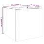 Pflanzgefäße 2 Einheiten aus schwarzem kaltgewalztem Stahl 49x47x46 cm von , Töpfe und Pflanzgefäße - Ref: Foro24-841560, Pre...