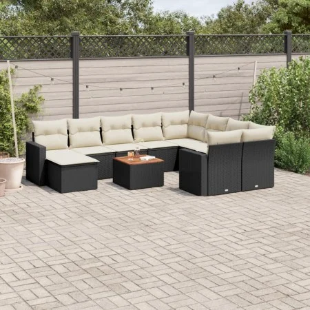 11-piece garden sofa set and black synthetic rattan cushions by , Modular outdoor sofas - Ref: Foro24-3224411, Price: 604,66 ...