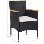 Garden dining set 5 pieces synthetic rattan and black acacia wood by vidaXL, Garden sets - Ref: Foro24-46169, Price: 308,79 €...
