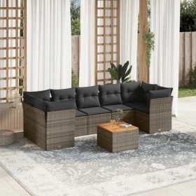8-teiliges Gartensofa-Set und graue synthetische Rattankissen von , Gartensets - Ref: Foro24-3223512, Preis: 469,52 €, Rabatt: %