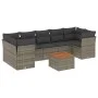 8-piece garden sofa set and gray synthetic rattan cushions by , Garden sets - Ref: Foro24-3223512, Price: 469,52 €, Discount: %