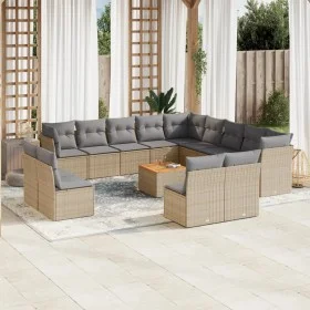 14-piece garden sofa set with beige synthetic rattan cushions by , Garden sets - Ref: Foro24-3223938, Price: 864,93 €, Discou...