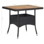 Garden dining set 5 pieces synthetic rattan and black acacia wood by vidaXL, Garden sets - Ref: Foro24-46169, Price: 303,86 €...