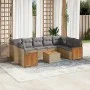 Gartensofa-Set mit beigen Kissen, 10-teilig, synthetisches Rattan von , Gartensets - Ref: Foro24-3260365, Preis: 643,68 €, Ra...