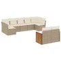 9-teiliges Gartensofa-Set mit beigen synthetischen Rattankissen von , Gartensets - Ref: Foro24-3260371, Preis: 643,94 €, Raba...