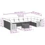 11-piece garden sofa set with beige synthetic rattan cushions by , Garden sets - Ref: Foro24-3260414, Price: 677,30 €, Discou...