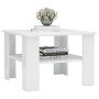 Couchtisch aus glänzend weißem Sperrholz, 60 x 60 x 42 cm von vidaXL, Couchtisch - Ref: Foro24-800213, Preis: 48,06 €, Rabatt: %