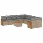 11-piece garden sofa set with beige synthetic rattan cushions by , Garden sets - Ref: Foro24-3260442, Price: 677,30 €, Discou...