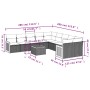 11-teiliges Gartensofa-Set mit beigen synthetischen Rattankissen von , Gartensets - Ref: Foro24-3260442, Preis: 665,37 €, Rab...
