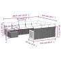 11-teiliges Gartensofa-Set mit beigen synthetischen Rattankissen von , Gartensets - Ref: Foro24-3260449, Preis: 677,30 €, Rab...