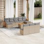 11-piece garden sofa set with beige synthetic rattan cushions by , Garden sets - Ref: Foro24-3260477, Price: 614,14 €, Discou...