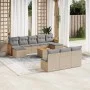 11-piece garden sofa set with beige synthetic rattan cushions by , Garden sets - Ref: Foro24-3260477, Price: 625,73 €, Discou...