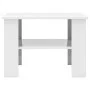 Mesa de centro madera contrachapada blanco brillante 60x60x42cm de vidaXL, Mesas de centro - Ref: Foro24-800213, Precio: 47,3...