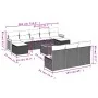 11-piece garden sofa set with beige synthetic rattan cushions by , Garden sets - Ref: Foro24-3260477, Price: 625,73 €, Discou...