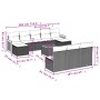 11-teiliges Gartensofa-Set mit beigen synthetischen Rattankissen von , Gartensets - Ref: Foro24-3260477, Preis: 614,14 €, Rab...