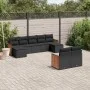 8-piece garden sofa set and black synthetic rattan cushions by , Garden sets - Ref: Foro24-3260480, Price: 558,79 €, Discount: %