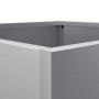 Pflanzgefäß aus silber verzinktem Stahl, 32 x 29 x 75 cm von , Töpfe und Pflanzgefäße - Ref: Foro24-841576, Preis: 54,87 €, R...