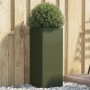 Jardinera de acero laminado en frío verde oliva 32x29x75 cm de , Maceteros y jardineras - Ref: Foro24-841574, Precio: 59,77 €...