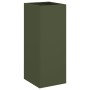 Jardinera de acero laminado en frío verde oliva 32x29x75 cm de , Maceteros y jardineras - Ref: Foro24-841574, Precio: 59,77 €...