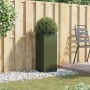 Jardinera de acero laminado en frío verde oliva 32x29x75 cm de , Maceteros y jardineras - Ref: Foro24-841574, Precio: 59,77 €...