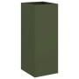 Jardinera de acero laminado en frío verde oliva 32x29x75 cm de , Maceteros y jardineras - Ref: Foro24-841574, Precio: 59,77 €...