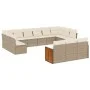 Gartensofa-Set mit Kissen, 13-teilig, beiges synthetisches Rattan von , Gartensets - Ref: Foro24-3260539, Preis: 888,88 €, Ra...