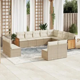 12-teiliges Gartensofa-Set und braune synthetische Rattankissen von , Gartensets - Ref: Foro24-3260553, Preis: 837,96 €, Raba...