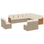 Set de sofás de jardín 12 pzas y cojines ratán sintético marrón de , Conjuntos de jardín - Ref: Foro24-3260553, Precio: 796,3...