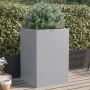 Pflanzgefäß aus silber verzinktem Stahl, 52 x 48 x 75 cm von , Töpfe und Pflanzgefäße - Ref: Foro24-841588, Preis: 68,38 €, R...