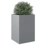 Pflanzgefäß aus silber verzinktem Stahl, 52 x 48 x 75 cm von , Töpfe und Pflanzgefäße - Ref: Foro24-841588, Preis: 68,38 €, R...