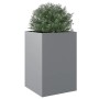 Silver galvanized steel planter 52x48x75 cm by , Pots and planters - Ref: Foro24-841588, Price: 61,01 €, Discount: %