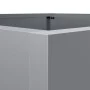 Pflanzgefäß aus silber verzinktem Stahl, 52 x 48 x 75 cm von , Töpfe und Pflanzgefäße - Ref: Foro24-841588, Preis: 68,38 €, R...