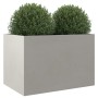 Pflanzgefäß aus silbernem Edelstahl, 62 x 47 x 46 cm von , Töpfe und Pflanzgefäße - Ref: Foro24-841605, Preis: 91,63 €, Rabat...