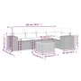 Garden sofa set with cushions 6 pieces beige synthetic rattan by , Garden sets - Ref: Foro24-3225436, Price: 395,44 €, Discou...