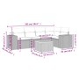Gartensofa-Set mit Kissen, 6-teilig, beiges synthetisches Rattan von , Gartensets - Ref: Foro24-3225436, Preis: 384,49 €, Rab...
