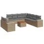 Garden sofa set with beige cushions 10 pieces synthetic rattan by , Garden sets - Ref: Foro24-3257844, Price: 724,37 €, Disco...