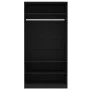 Black plywood cabinet 100x50x200 cm by vidaXL, Wardrobes - Ref: Foro24-800226, Price: 171,66 €, Discount: %