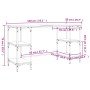 Escritorio de metal y madera de ingeniería negro 140x50x75 cm de , Escritorios - Ref: Foro24-845326, Precio: 90,96 €, Descuen...