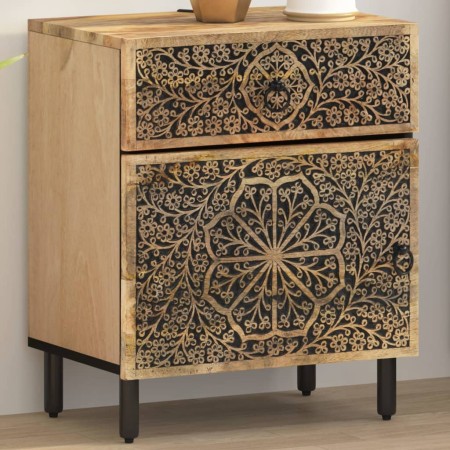 Mesita de noche madera maciza de mango 50x33x60 cm de , Mesitas de noche - Ref: Foro24-358220, Precio: 119,72 €, Descuento: %