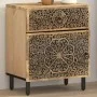 Mesita de noche madera maciza de mango 50x33x60 cm de , Mesitas de noche - Ref: Foro24-358220, Precio: 117,47 €, Descuento: %