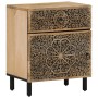 Mesita de noche madera maciza de mango 50x33x60 cm de , Mesitas de noche - Ref: Foro24-358220, Precio: 119,72 €, Descuento: %