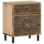 Mesita de noche madera maciza de mango 50x33x60 cm de , Mesitas de noche - Ref: Foro24-358220, Precio: 117,47 €, Descuento: %