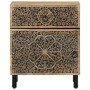 Mesita de noche madera maciza de mango 50x33x60 cm de , Mesitas de noche - Ref: Foro24-358220, Precio: 119,72 €, Descuento: %