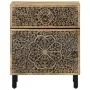 Solid mango wood bedside table 50x33x60 cm by , Nightstands - Ref: Foro24-358220, Price: 117,47 €, Discount: %