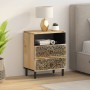 Mesita de noche madera maciza de mango 50x33x60 cm de , Mesitas de noche - Ref: Foro24-358222, Precio: 128,42 €, Descuento: %