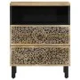 Solid mango wood bedside table 50x33x60 cm by , Nightstands - Ref: Foro24-358222, Price: 125,59 €, Discount: %