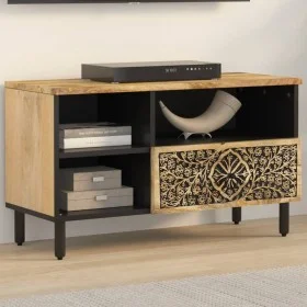 TV-Schrank aus massivem Mangoholz, 80 x 33 x 46 cm von , TV-Möbel - Ref: Foro24-358229, Preis: 80,79 €, Rabatt: %