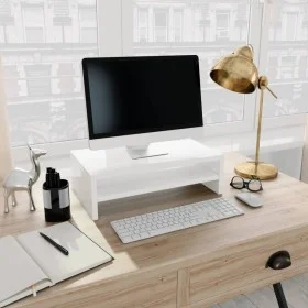 Soporte para pantalla contrachapada blanco brillante 42x24x13cm de vidaXL, Muebles TV - Ref: Foro24-800222, Precio: 18,57 €, ...