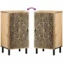 Beistellschrank aus massivem Mangoholz, 40 x 33 x 75 cm von , Sideboards - Ref: Foro24-358236, Preis: 128,18 €, Rabatt: %